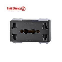 Ổ cắm đôi 3 chấu Panasonic WEV157207MYH xám ánh kim